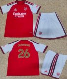 2026-2027 Arsenal club #26 CHAMPIONS red white soccer jerseys home