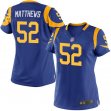 Women Nike Rams #52 Clay Mathews blue Color Rush Limited Jersey
