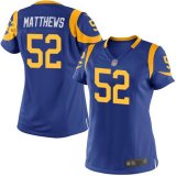 Women Nike Rams #52 Clay Mathews blue Color Rush Limited Jersey