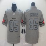 Nike 49ers #85 George Kittle Hemp gray Color Rush Limited Jersey-BD