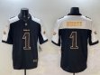 Philadelphia Eagles 1# Jalen Hurts black white Nike Vapor F.U.S.E. Limited Jersey