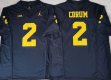 Michigan Wolverines #2 Blake Corum blue college football jerseys