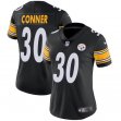 Women Nike Steelers #30 James Conner Black Color Rush Limited Jersey