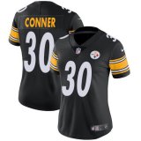 Women Nike Steelers #30 James Conner Black Color Rush Limited Jersey
