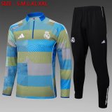 2025-2026 Real Madrid club green blue gray black soccer uniforms with Long Trousers B2524.jpg