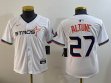 Youth Houston Astros #27 Jose Altuve white majestic baseball jerseys Joint name 01