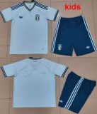 2026-2027 Italy National white blue kid Soccer Jerseys away