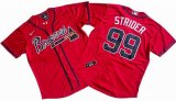 Atlanta Braves 99# Spencer Strider Nike Red Home Replica Player Name Jersey