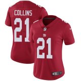 Women Giants #21 Landon Collins Nike red Color Rush Limited Jersey