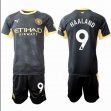 2027-2027 Manchester City Club #9 HAALAND black soccer jerseys second away
