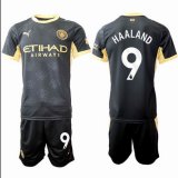 2027-2027 Manchester City Club #9 HAALAND black soccer jerseys second away
