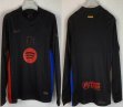 2024-2025 Barcelona club thailand version black long sleeves soccer jerseys away