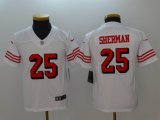 Youth 49ers #25 Richard Sherman nike white Color Rush Limited Jersey-BD
