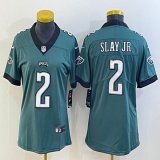 Women Nike Philadelphia Eagles #2 Darius Slay Jr. green Color Rush Limited Jersey