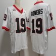 Georgia Bulldogs #19 Brock Bowers White College Football Jerseys 03 -XST