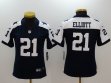Women Nike Dallas Cowboys #21 Elliott blue Color Rush Limited Jersey