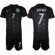 2026 World Cup United States team #7 REYNA black soccer jerseys away 2026 World Cup United States team #7 REYNA black soccer jerseys away
