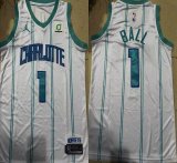 New Orleans Hornets #1 LaMelo Ball white nba Jersey-XD