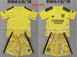 2026-2027 Arsenal Club yellow kids goalkeeper soccer jerseys