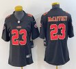Youth Nike San Francisco 49ers #23 Christian McCaffrey black gold Color Rush Limited Jersey