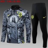 2024-2025 Brazil national team gray black with Long Trousers B926