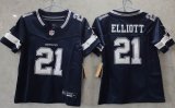 Youth Dallas Cowboys #21 Ezekiel Elliott blue Nike Vapor F.U.S.E. Limited Jersey
