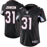 Women Cardinals #31 David Johnson black nike Color Rush Limited Jersey