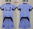 2026-2027 Marseille club skyblue kids soccer jerseys Third away