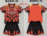 2027-2027 Manchester City Club orange kids goalkeeper soccer jerseys
