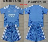 2026-2027 Arsenal Club blue kids goalkeeper soccer jerseys