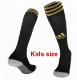 Adidas logo black soccer socks for kid size