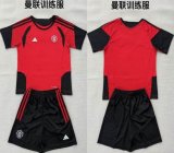 2026-2027 Manchester United red black soccer Training suit