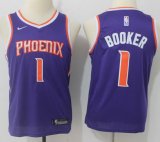Youth Nike Phoenix Suns #1 Devin Booker purple NBA basketball Jerseys