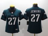 Women Nike Philadelphia Eagles #27 Malcolm Jenkins green Color Rush Limited Jersey