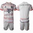 2025-2026 Bayern Munich white red gray soccer jerseys away