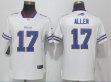 Women Nike Buffalo Bills #17 Josh Allen white Color Rush Limited Jersey