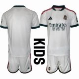 2026-2027 Real Madrid club white kids soccer jerseys home