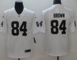 Nike Oakland Raiders #84 Antonio Brown white Color Rush Limited Jersey-BD