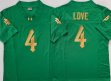 Norte Dame Fighting Irish #4 Jeremiyah Love green college football jerseys
