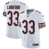 Nike Chicago Bears #33 Langford White Color Rush Limited Jerseys