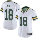 Women Packers 18# Randall Cobb Nike white Color Rush Limited Jersey