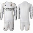 2025-2026 Real Madrid club white long sleeves soccer jerseys home