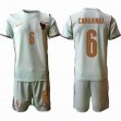2026-2027 France team #6 CAMAVINGA light green soccer jerseys away