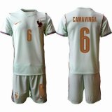 2026-2027 France team #6 CAMAVINGA light green soccer jerseys away