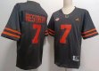 Miami Hurricanes #7 Xavier Restrepo black college football jerseys-XST