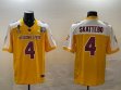 Arizona State #4 Cam Skattebo Yellow white college football jerseys-BD