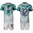 2026-2027 Portugal team #12 JOSE SA white green soccer jerseys away