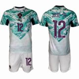 2026-2027 Portugal team #12 JOSE SA white green soccer jerseys away