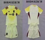 2025-2026 Los Angeles FC club yellow kid goalkeeper soccer jerseys