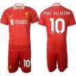 2024-2025 Liverpool club #10 MAC ALLISTER red soccer jerseys home 2024-2025 Liverpool club #10 MAC ALLISTER red soccer jerseys home